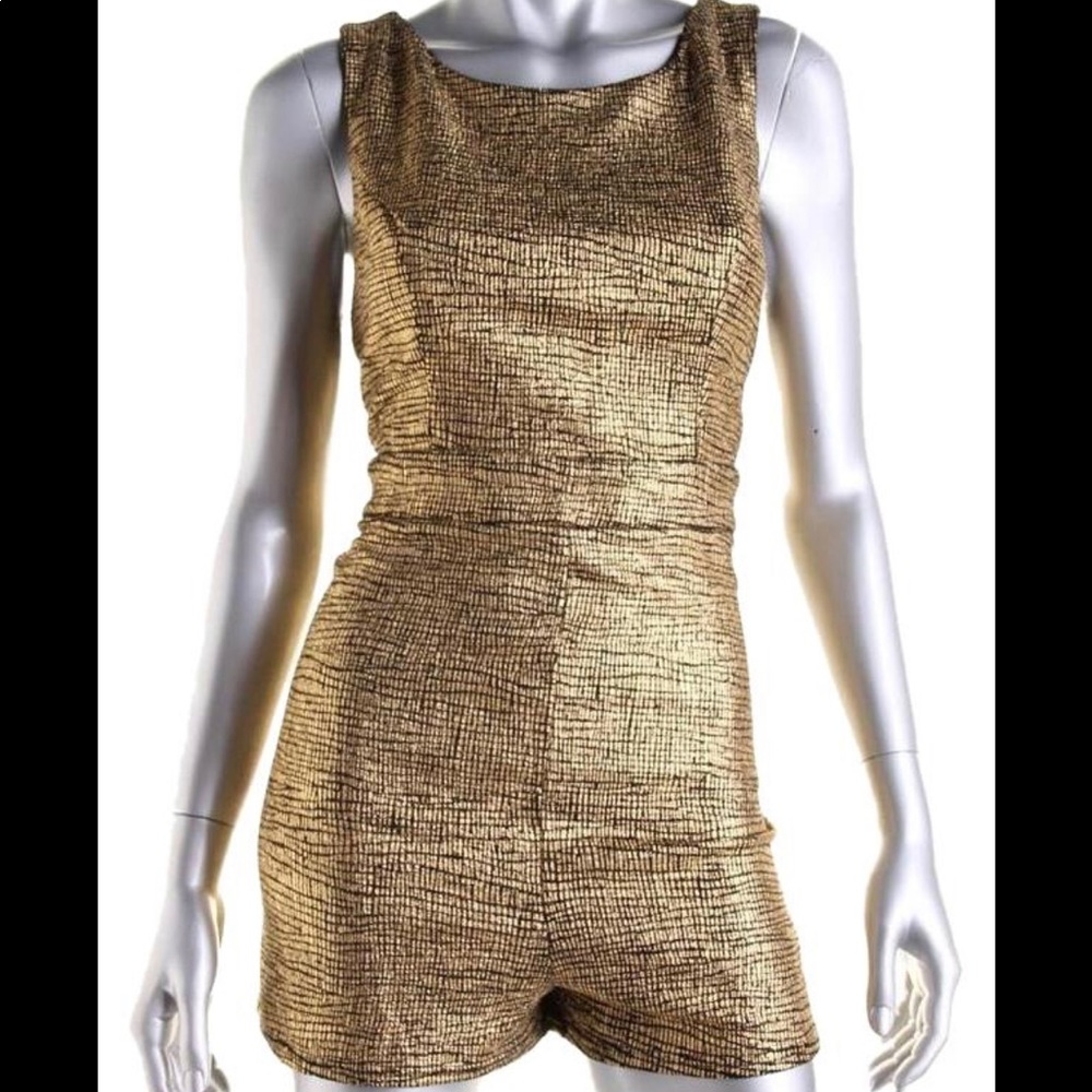 Gold Romper NWT